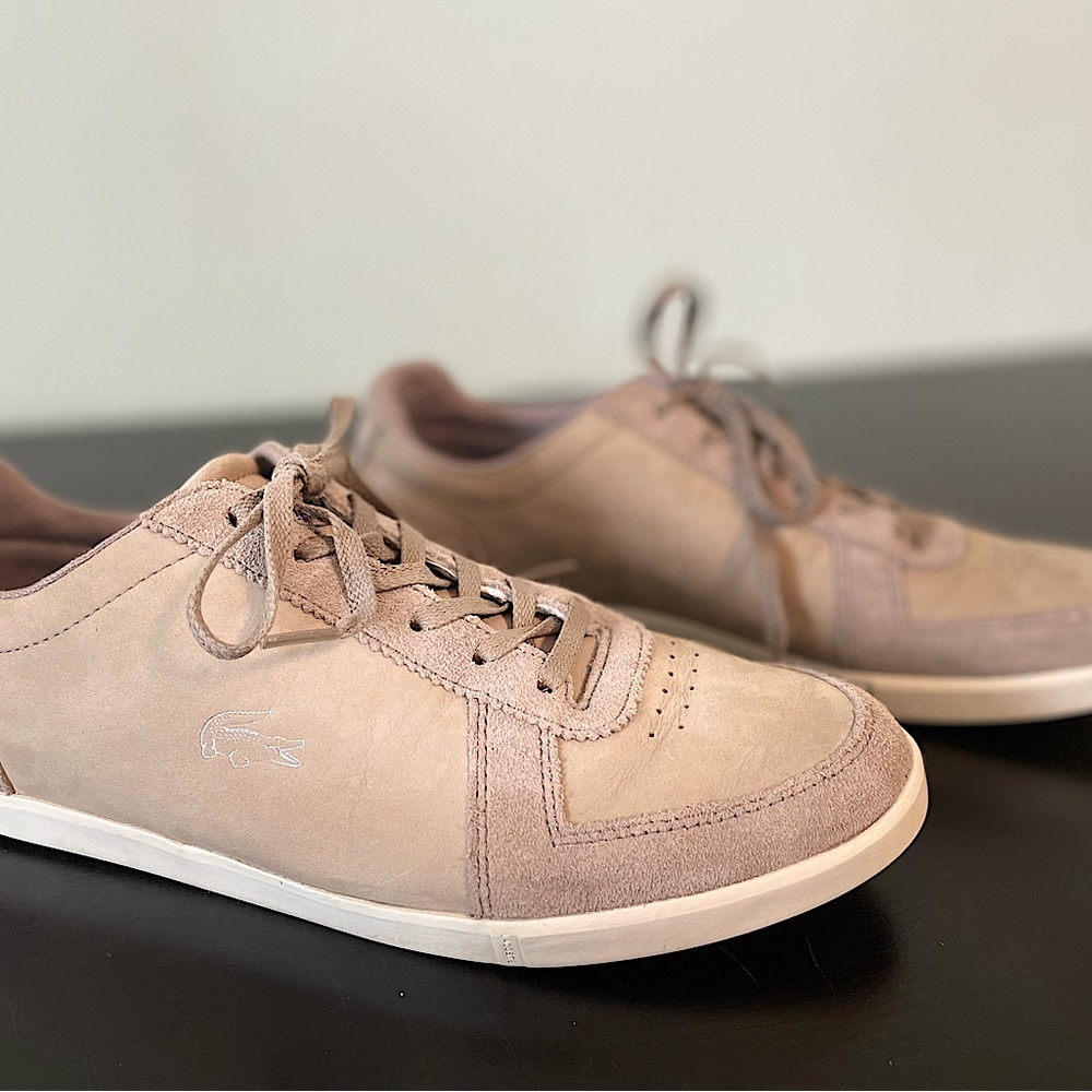 Lacoste Men’s 8.5 Leather Suede Sneakers